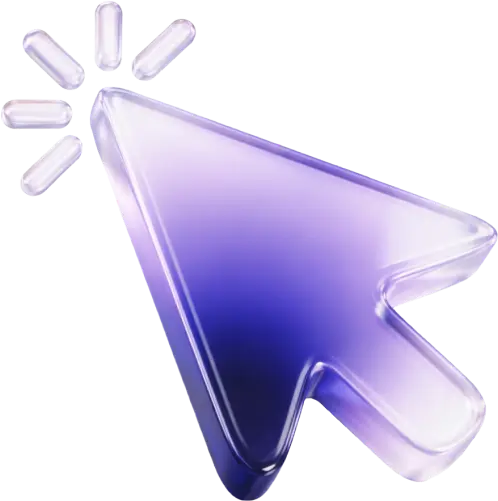 Ilustração 3D de um cursor