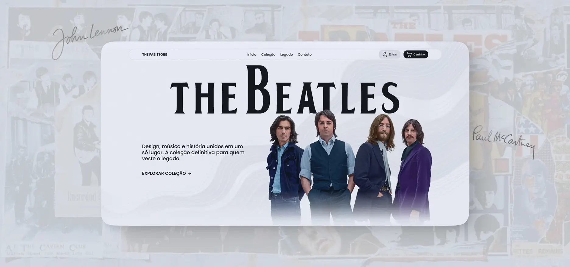Projeto The Fab Store - Ecommerce